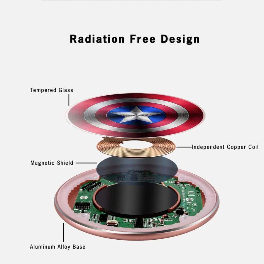 Captain America Superman Wireless Charger