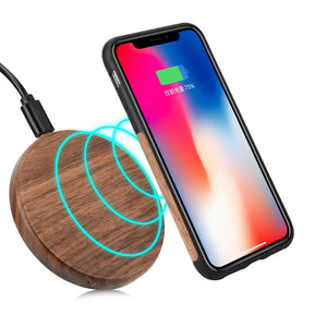 Wood Grain Wireless Fast charger