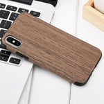 Wood-Grain mobile phone case for iphone X