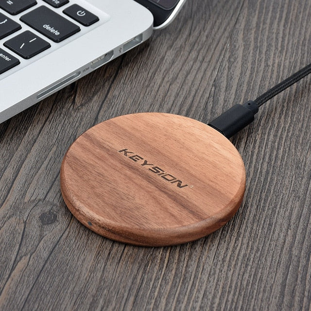 Wood Grain Wireless Fast charger